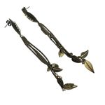 Long leaf chain statement earrings Photo 0