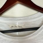 We The Free Free People Natasha Long Sleeve Tee Size Medium Alabaster White  Photo 3