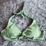 NWT Green Halter Bikini Top‎ Photo 3