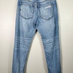 Nature Denim Mid Rise Distressed Raw Hem Straight Leg Denim Jeans Size 5/26 Photo 6
