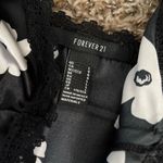 Forever 21 Black & White Floral Print Crop Top Photo 4