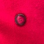 Vintage Hockanum Overcoat Womans Large Wool Blend Fabric by Forstman Union USA Red Photo 7