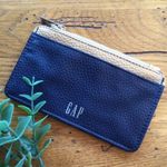Gap Card Holder / Coin Purse Special Edition Navy & Gold Photo 0