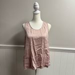 Lunya Washable Silk Sleeveless Tulip Racerback Tank Top Light Pink Medium M Photo 14