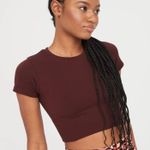 Aerie Offline Seamless Cropped T-Shirt Size Large Photo 0