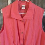 Blair  peach sleeveless button up - womens size L Photo 1