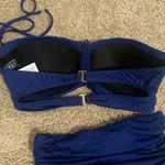 Ralph Lauren Lauren  Navy Blue Bikini Size S & 4 Photo 4