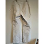 Spanx  Stretch Cotton Ankle Pants Women’s Large White Pull-On Slim Straight Photo 1