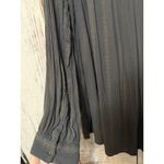 Free People  Shibori Magic Gauze Tunic Top Rayon LS Oversized Boho Green Large Photo 7