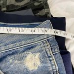 AMO Ace Starboard W/ Destroyed Look Highrise Light Wash Cropped Jeans Size 26 Blue Photo 1