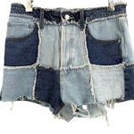 Wild Fable  Blue Denim Patchwork Cutoff Shorts Womens Size 6 Photo 0