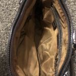 Marc Chantal Embossed Croc Purse Brown Satchel Tassel Photo 4