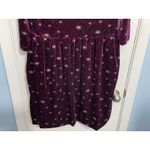 Handmade Celestial Purple Velvet Dress Small Gold Stars Whimsygoth Witchy Photo 2