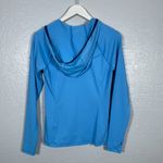 Title Nine  Women S Blue Sunbuster Hooded Jacket UPF 50 Zip Pockets Lightweight Photo 5