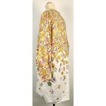 OttodAme Floral Print Shirt Dress Yellow Purple‎ Long Sleeve Button Down S Photo 7