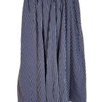 A New Day Blue Stripe A Line Skirt Photo 1