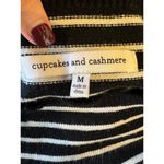 Cupcakes And Cashmere‎ Dress Women Medium Black White Striped Knit Piper Mini Photo 8