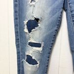 American Eagle  Outfitters Ripped Blue Skinny Jeans size 8 Regular Photo 2