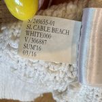 Banana Republic sleeveless cable knit sweater beach white size medium Photo 2