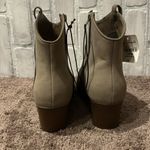 a.n.a  delno chunky heel western style ankle boots in light taupe NWT Photo 9