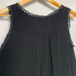 Honolua Mahine Black Eyelet Lace Trim Tunic Tropical Surf Hawaii Beach Boho S/M Photo 4