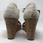 Toms  Taupe Strap Wedges Size 9 Photo 6