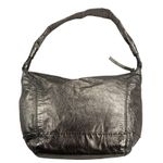 The Sak  Pigskin Leather Metallic Gold Satchel Shoulder Bag Purse ~13x9” Photo 0