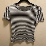 Free People Intimately Black & White Striped T-Shirt Size Small Photo 0