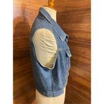 Faded Glory Vintage 80’s  Women’s Denim Button Down 100% Cotton Vest Size Large-R Photo 9