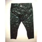 Lululemon New NWT Leggings 14 HR 23 Wunder Train Logo Foil Black Metallic Green Photo 3