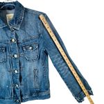 J.Crew  Classic Denim Trucker Jacket ATQ‎ Sanded Blue XS Moto Grunge Rock Capsule Photo 7