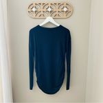 Athleta Ruched Pullover Sweater Black Sz Small Photo 7