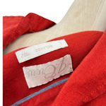 J.Crew  Relaxed-Fit Linen Shirt-Dress Short Sleeve Button Down Red Size Large Photo 9