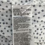 Old Navy  Shirt Womens‎ Medium White Polka Dots Off Shoulder Flowy Ruffle Casual Photo 7