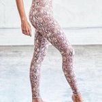 DYI S Signature Tight Printed Snakeskin Reptile HighRise Brown Leggings Workout Photo 0