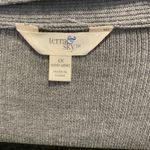 Terra & Sky grey open front cardigan with pockets size 1x Photo 4