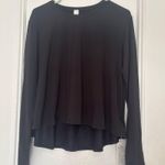 Lululemon  Modal Relaxed-Fit Lounge Long-Sleeve Shirt Size 8 - Black Photo 1