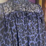 Kate Spade New York Glitter Leopard Light Adriatic Blue/Black Metallic Dress
L Blue Size L Photo 10