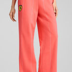 Puma Ferrari Race Motorsport Women's Pants Large NWT Peach Frost Pink Photo 0