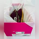 Lilly Pulitzer NEW  Purple Satin Slingback Flat with Rhinestone Bow size 7.5 Photo 13