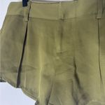 Alice + Olivia 6 Green Satin Shorts Photo 2