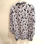 Disney  Vintage Mickey Unlimited 100% Silk Pajama Top Women's Size L Photo 3