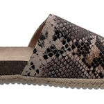 Journee Collection Slides Womens 6 Snake Print Celine Espadrille Slides NEW Photo 0