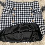 Alya Checkered Metallic Mini Skirt Photo 2