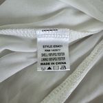 Iris  White Mesh Grecian Formal Dress Gown Size Medium FLAW Photo 13