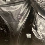 1 Madison  Faux Fur Longline Coat Size Medium Black Soft Photo 9