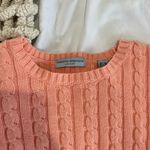 pink coral cable knit sweater Photo 1