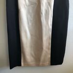 Ann Taylor Dress Black, White/Cream & Tan Colorblock & Various Fabrics Sz 10 GUC Photo 7