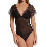 Wacoal  Black Lifted In Luxury Lace Thong Bodysuit  Black NEW Photo 9