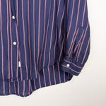 Grayson The Hero Button Up Shirt Frank‎ & Eileen Navy Blue Red Stripe Sz 2 Small Photo 6